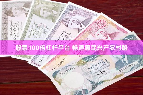 股票100倍杠杆平台 畅通惠民兴产农村路