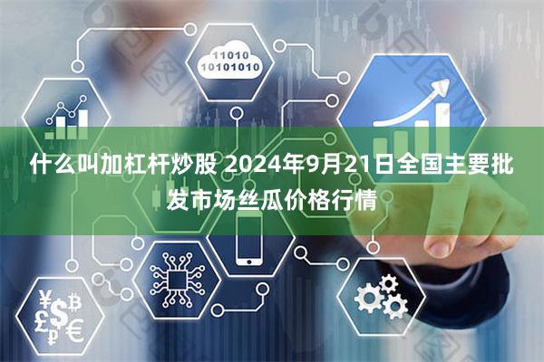 什么叫加杠杆炒股 2024年9月21日全国主要批发市场丝瓜价格行情