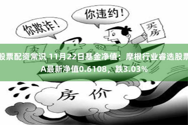 股票配资常识 11月22日基金净值：摩根行业睿选股票A最新净值0.6108，跌3.03%